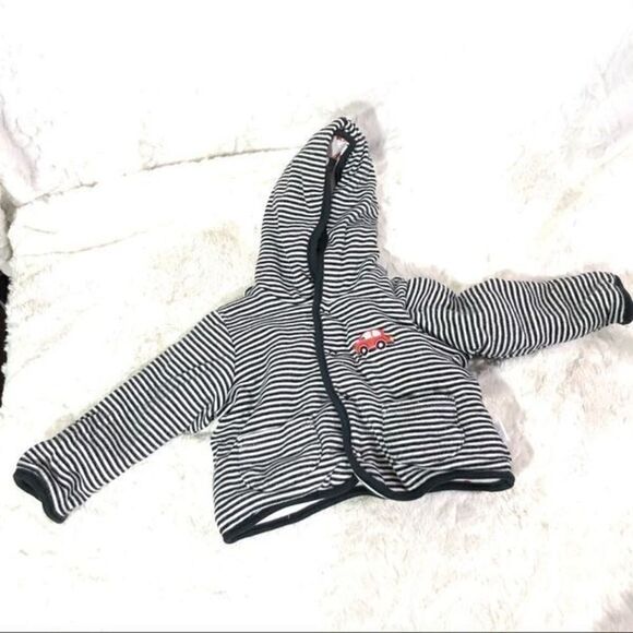 Little Me reversible puffy coat jacket 12 months - Picture 4 of 9